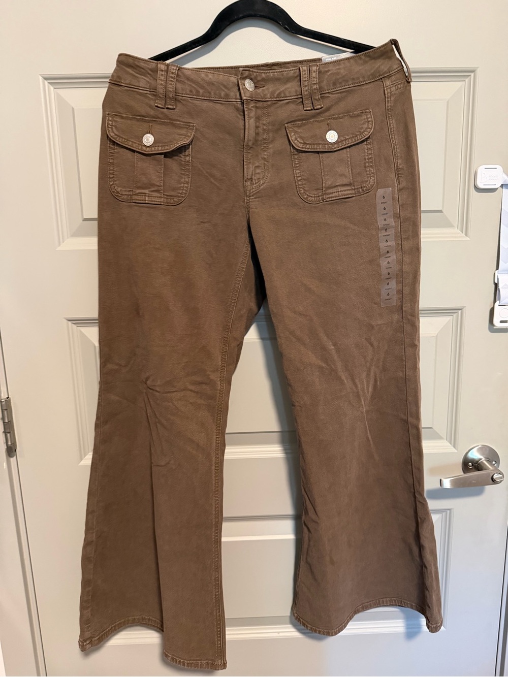 American Eagle Outfitters Brown Flare Pocket Jeans